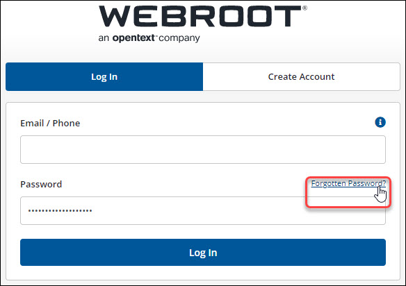 resetting-the-security-code-for-the-webroot-account